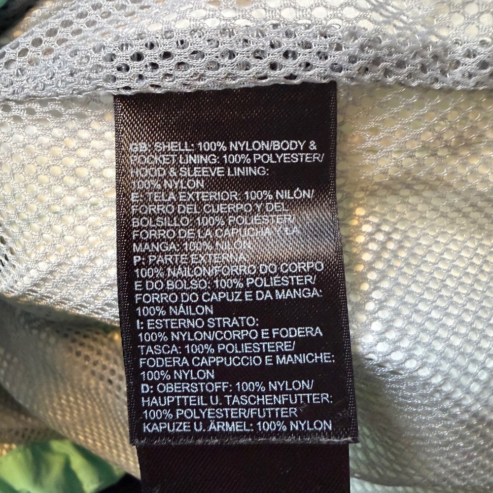 The North Face HyVent Rain Jacket Women Large Mint Green Waterproof Hooded Shell - Picture 5 of 6
